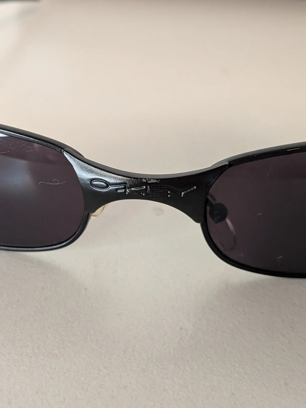 Vintage Oakley Sado SAD0346 Sunglasses Black Made USA Y2K w/ Original Case